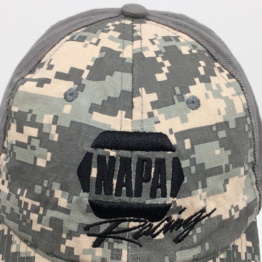 NAPA Racing Digital Camo Hat Baseball Cap with hook and loop backstrap - Picture 3 of 16
